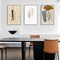 Framed Wall Art, Boho Wall Art Set of 3, Mid Century Modern Decor 16" x 24", Minimalist Black Beige Neutral Abstract Portrait Canvas Prints Wall Decor for Bedroom Living Room Bathroom…